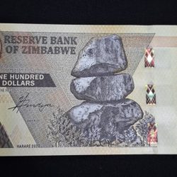 100 DOLLAR OF ZIMBABWE GEM UNC CONDITION ENDING 786 NOTE
