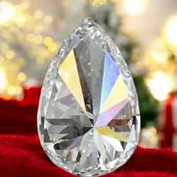Alternative view of Rare and Desirable 1.00 carat Pear Shape Lab Grown Diamond Top Color Top Quality Exceptional Collectible Unique and Rare