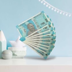 Rs 50 India Banknote Same Prefix 111110 to 999990 Gem Unc Unique and Rare