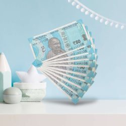 Rs 50 India Banknote Same Prefix 111108 to 999108 GEM UNC Unique and Rare