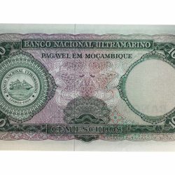 Alternative view of Mozambique 100 Dollars High Denomination Vintage Issue Banknote Ending 786 Very Unique and Rare