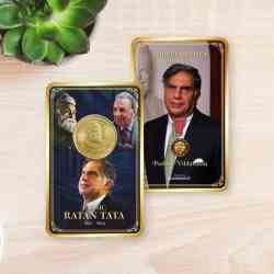 Rs 5 India Government Issue Ratan Jameshji Tata Single Coin Blister Pack