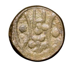 Alternative view of Brass Puveera Tokens (19th Cen. AD) from Tamil Nadu Region of Tiruppur