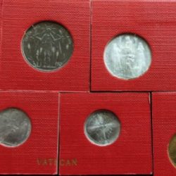 Vatican 1968, FAO, 7 coin set, UNC Condition.