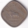2 Annas 1950 Bombay Mint Rare Nickel Coin