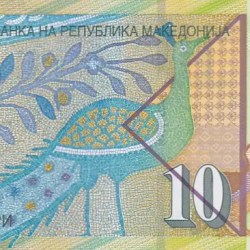 10 Dinara North Macedonia Polymer Unc Note