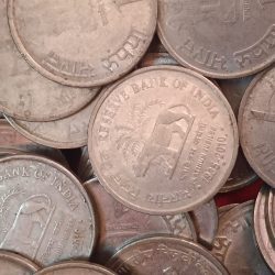 Alternative view of One Rs RBI Platinum Jubilee Coin Hyderabad Mint 100 Pcs Given