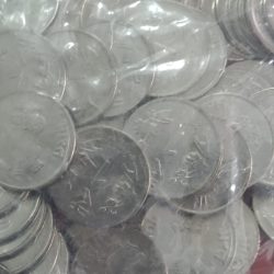 Alternative view of One Rs Floral Issue RBI Sealed Packet 2017 Year Noida Mint