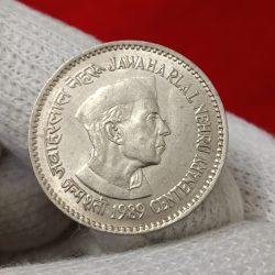 One Rs Jawaharlal Nehru1989 Calcutta Mint Unc Condition Luster Coin