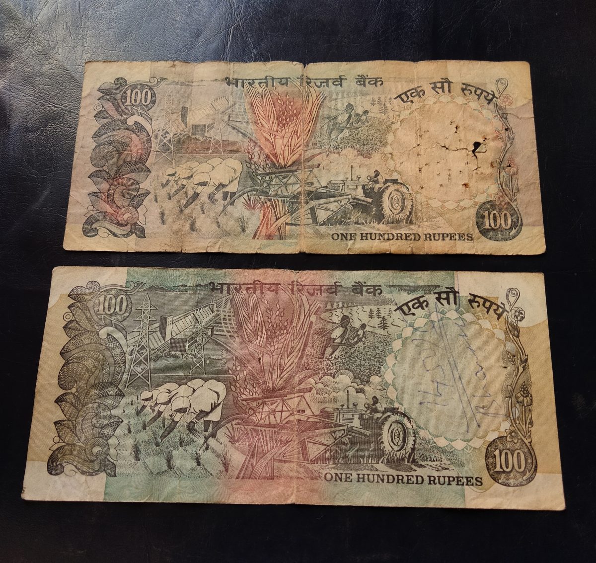 Reserve Bank of India Rs 100 note 2 different signature Condition as image Same and similar piece is available - Image 2