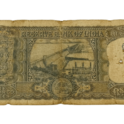 Alternative view of 100 Rupees Old ORNAMENTAL DIAMOND Issue Signature L.K JHA **V. SCARE** Used Condition.