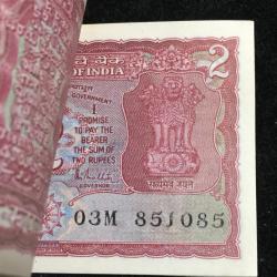 Alternative view of 2 RUPEES TIGER ISSUE GOVERNOR R.N.MALHOTRA SERIAL PACKET