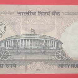 Alternative view of 50 Rs 666786 GEM UNC Condition in Old issue