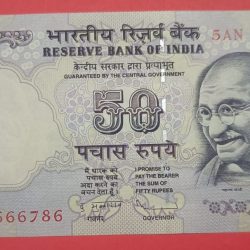 50 Rs 666786 GEM UNC Condition in Old issue