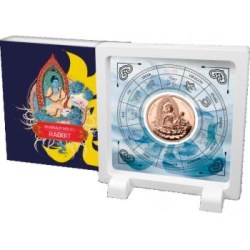 Twelve Heavenly Generals in the Chinese Zodiac - Bhaisajyaguru VS Rabbit -Samoa 0,25$ 2023 copper coin, 45 g