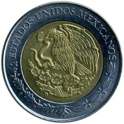 Alternative view of Mexico, 5 Pesos, 2008 - 2010, Independence bicentenary 19 different Commemorative issues, Bimetal, UNC Condition.