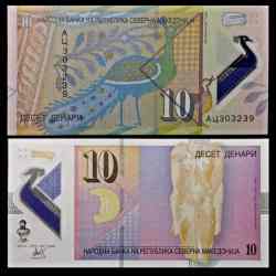 Macedonia, 10 Denari, 2020, Polymer, UNC Condition.