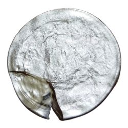 Alternative view of 2 Rupees Fss New Issue Year 2019 Small Lion BROAD STRUCK, STRUCK THROUGH & MULTIPLE STRIKES Errors in Collectable Grade.