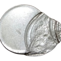 Alternative view of One Rupee Fss OFF CENTER with MULTIPLE STRIKES Error **RARE** UNC Grade.