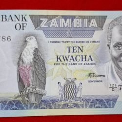 ZAMBIA 10 KWACHA NOTE ENDING 786 GEM UNC CONDITION NOTE