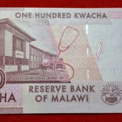 Alternative view of MALAWI 100 KWACHA GEM UNC CONDITION ENDING 786