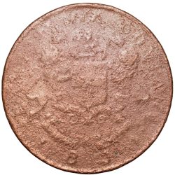Copper 1/2 Anna of Bombay Presidency (AD 1834) with Scale/Tarazu Type Rare