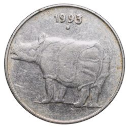 Steel 25 Paise of Republic India (AD 1993) of Noida Mint Very Rare