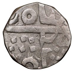 Silver Rupee of Jayaji Rao (AD 1843-1886) of Gwalior State Bhilsa Mint KM27