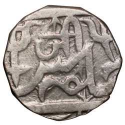 Alternative view of Silver Rupee of Jayaji Rao (AD 1843-1886) of Gwalior State Bhilsa Mint KM27