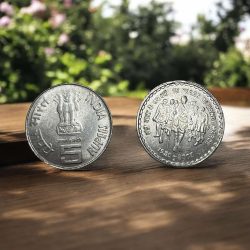 Rs 5 India Government Issue of FSS Strike 75 Years Dandi March Stainless Steel Unique and Rare