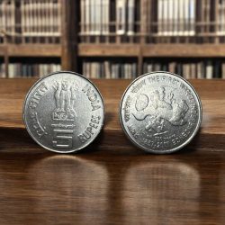 Rs 5 Republic India Coin First War Of Independence FSS Issue Unique and Rare