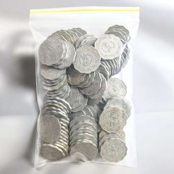 10 Paisa Aluminum Issue 1980s Republic India Government Mint 100 Coins Definitive Unique and Rare