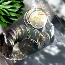 Rs 20 Rupee New Coin RBI Small Coin 75 Year Of Independence 25 Coin Packet India Issue 2025 Kolkata Mint AKAM Issue