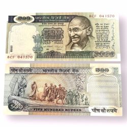 Rs 500 India Banknote Issue Signed By C Rangarajan Green Issue Unique and RARE