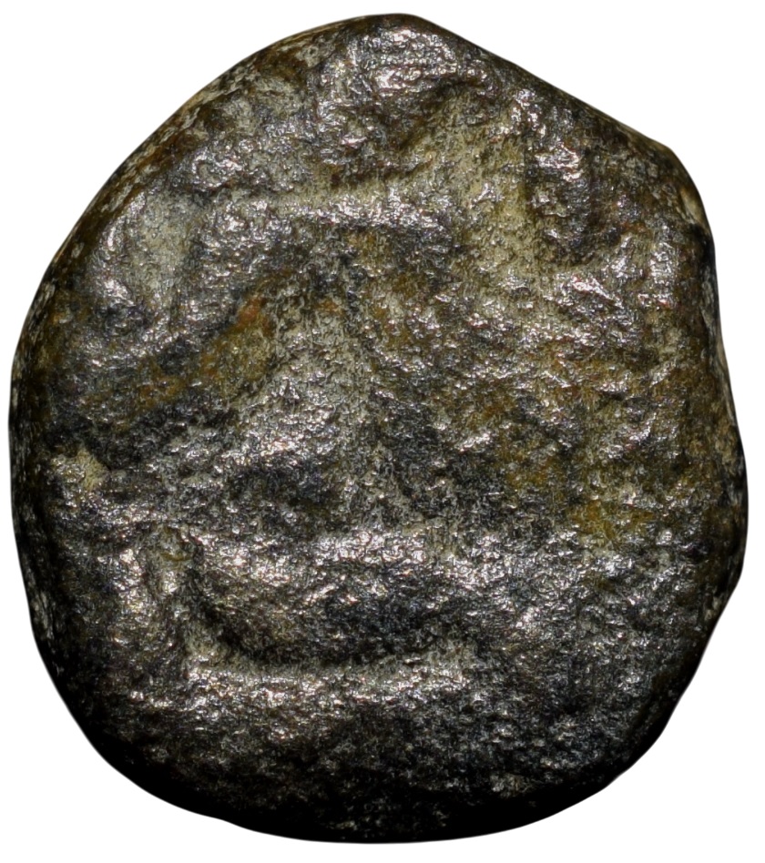 Copper 1/4 Tanka of Sikander Shah Lodi(AD 1488-1517) of Delhi Sultanate D710 - Image 2