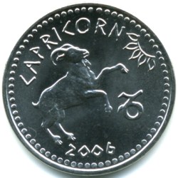 Stainless Steel 10 Shillings of Somaliland Country (AD 2006) Zodiac signs - CAPRICORN Rare UNC Grade