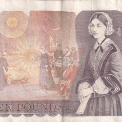 Alternative view of England 10 Pounds - Elizabeth II Florence Nightingale VARY RARE NOTE #B-2