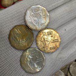 Alternative view of Two Rs Scare Coin 2001 Year Noida Mint National integration 50 Pcs Given Republic of India