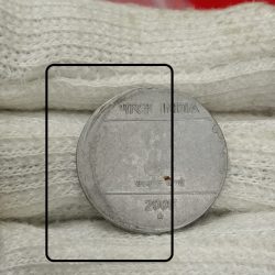 Alternative view of Five Rs Wave Error Coin 2008 Year Hyderabad Mint