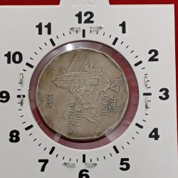 Two Rs Rare Coin 3 "o Clock Error Coin 1995 Year Bombay Mint RBI Mistake Coin