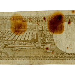 Alternative view of BANGLADESHI Old Series 5 TAKA in Collectable Grade.