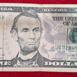 United States 5 Dollars Federal Reserve Note; colored rare note