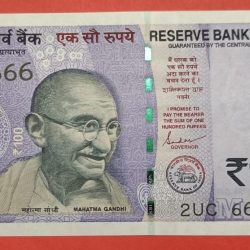 100 RS Super Fancy Number 666666 GEM UNC Condition