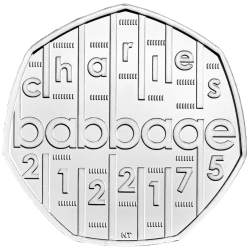Alternative view of Charles Babbage 50p Uncirculated Commemorative Coin Set By Royal Mint