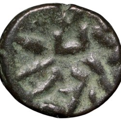 Alternative view of Copper Kakani of Ganapati Naga(c. 3rd Cen. AD) of Nagas Dynasty from Padmavati Bull left Type