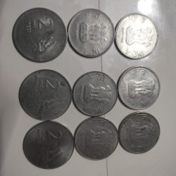 Alternative view of 9 Coins Set of 2 Rupees 2008-2016 Republic India Coinage