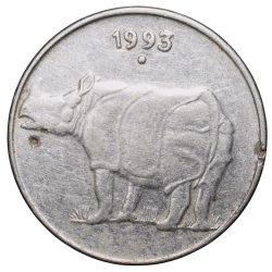 Steel 25 Paise of Republic India (AD 1993) of Noida Mint Very Rare