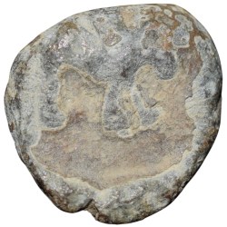 Lead Coin of Satavahan Dynasty (1st Cen. BC) from Nashik Region with Bull facing right