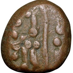 Copper Kasu of Sasivarnadeva(AD 1730-50) of Sivaganga Raja's Ty.12.4