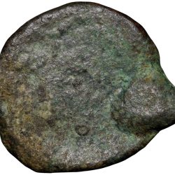 Alternative view of Uniface Cast Copper of Vidarbha Region 3rd - 2nd Cen. BC with Tree Railing, Hill